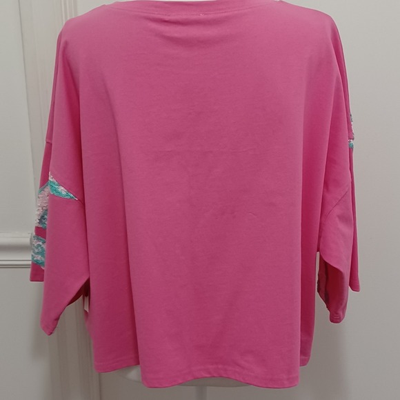 Peach Love California Sequin Cowboy Boots  Pink Blue Sz Med Oversized - Picture 5 of 8